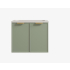 590*455*560mm Olive Green Madura Federation Wall Hung PVC Cabinet
