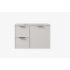 740*455*560mm Matte White Madura Federation Wall Hung PVC Cabinet Left Hand Drawers
