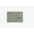 740*455*560mm Olive Green Madura Federation Wall Hung PVC Cabinet Right Hand Drawers