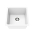 Size:430*450*235mm Bowl:397X380X235mm Artic White Crete Granite Sink Single Bowl