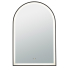 600(W)*900mm(H) Matte Black Ellips Framed LED Mirror