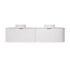 1790X455X470mm Matte White Agena Modern Fluted Wall Hung Vanity PVC Cabinet