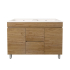 1190X455X710mm Camden Modern Free Standing Cabinet Prime Oak Soft Closing Finger Pull Doors Middle Drawers