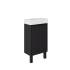450*255*630mm Matte Black Crete Mini Free Standing PVC Cabinet