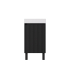 450*255*630mm Matte Black Crete Mini Free Standing PVC Cabinet