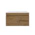 890X455X500mm Camden Mordern Wall Hung Cabinet Prime Oak Soft Closing Finger Pull Door Right Hand Drawers
