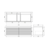1190x455x400mm Matte White Sedona Modern Fluted Wall Hung PVC Cabinet