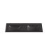 1505X465X145 Matte Black Chasey Solid Surface Stone Basin Double Bowl