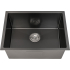 Bowl Size:540X400X230mm Overall Size:580X440X230mm Gun Metal Kliff Hand Made PVD Stainless Steel Sinks
