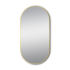 500*1000 Matte Brushed Gold Oval Framed Mirror