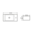 Wall Hung Basin With Overflow Right Side Tap Hole