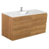 1200*450*560mm Wall Hung Rock Cemento Woodgrain Vanity Cabinet Only
