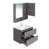 900*460*550mm Wall Hung Rock Cemento Woodgrain Vanity Two Drawer Cabinet Only
