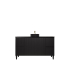 1490X455X860mm Matte Black Crete Modern Free Standing Vanity