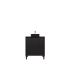 740x455x860mm Matte Black Crete Modern Free Standing Vanity Right Hand Drawers