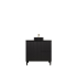 890x455x860mm Matte Black Crete Modern Free Standing Vanity Right Hand Drawers