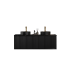 1490X455X480mm Matte Black Kliff Modern Fluted Wall Hung Vanity PVC Cabinet