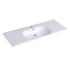 1200mm Moon Basin Round Bowl Gloss White Ceramic Top