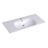 900mm Moon Basin Round Bowl Gloss White Ceramic Vanity Top