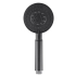 Black 5 Functions Round Handheld Shower