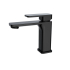 Ivano Series Black Square Short Basin Mixer