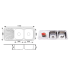Cora Double Bowl & Single Drainer 1180 x 480 x 170mm