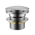 40mm Bath Pop-Up Plug With Removabel Waste With Overflow Brushed Nickel