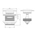 40mm Bath Pop-Up Plug With Removabel Waste With Overflow Chrome