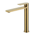 Ruki High Rise Basin Mixer Brushed Gold