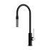 Aziz Pull Out Sink Mixer Matt Black/Chrome
