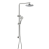 Cora Round Multi-function Shower Set Brushed Nickel, 250mm Plastic Shower Head