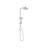 New Cora II Round Brass Multifunction Shower Set Chrome,200mm Plastic Shower Head