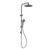 Otus Round Multi-Function Shower Set Gun Metal, 304SS Stainless Steel Rail,250mm ABS Shower Head,1.5m PVC Hose