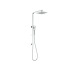 New Eden Square Multi-function Shower Set Chrome, 250mm Plastic Shower Head