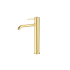 Otus Slimline SS Highrise Basin Mixer Curved Spout in Brushed Gold
