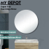 500mm Pencil Edge Round Bathroom Plain Mirror