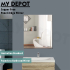 600mm Pencil Edge Rectangle Bathroom Plain Mirror