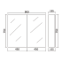 900*155*750mm Alpha PVC Shaving Cabinets