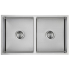 New Cora Double Bowl Above/Undermout Sink 750mm 93 degree 304 Stainless Steel