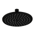 Cora Round Brass Shower Head 200 mm Matt Black