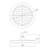 Otus Round Overhead Shower 200mm Chrome