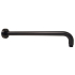 Round Horizontal Shower Arm Matt Black