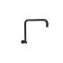 Round Rectangle Curved Shower Arm Matt Black
