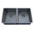 Stainless Steel Undermount Sink (R10 Corner) Matt Black