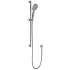 Cora Round Sliding Shower Set Brushed Nickel