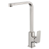 Eden Round Cornered Rectangle Handle Sink Mixer Brushed Nickel