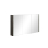1200mm Pencil Mirror Dark Grey MDF 3 Doors Shaving Cabinet