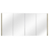 1500mm Pencil Mirror White Oak MDF 4 Doors Shaving Cabinet