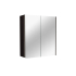 600mm Pencil Mirror Dark Grey MDF 2 Doors Shaving Cabinet