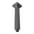 Cavallo Gun Metal Grey Square Ceiling Shower Arm 200mm
